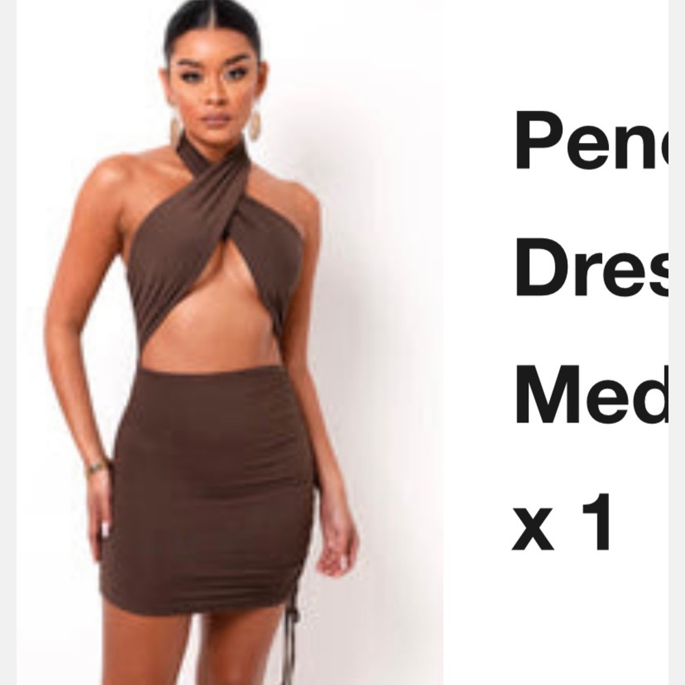 Brown Mini Dress